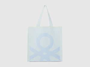 Bolso tote azul reversible