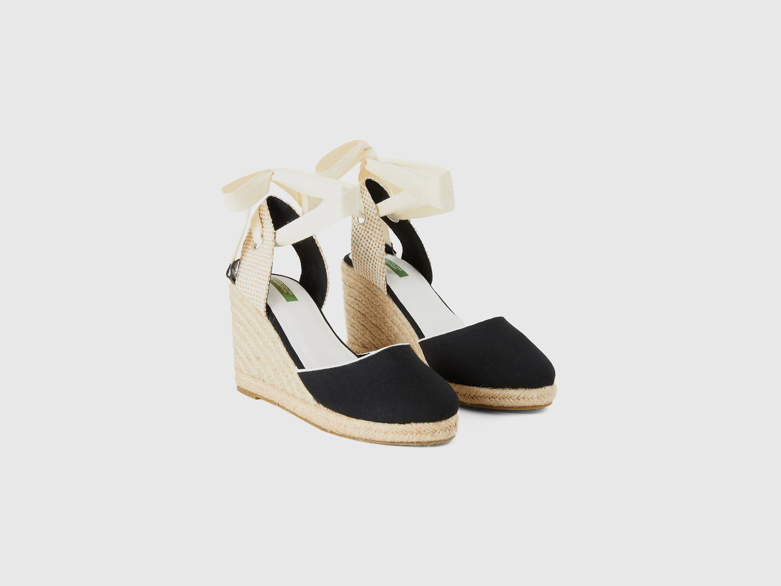 Cuñas de cuerda da donna nero 3 | Benetton Outlet