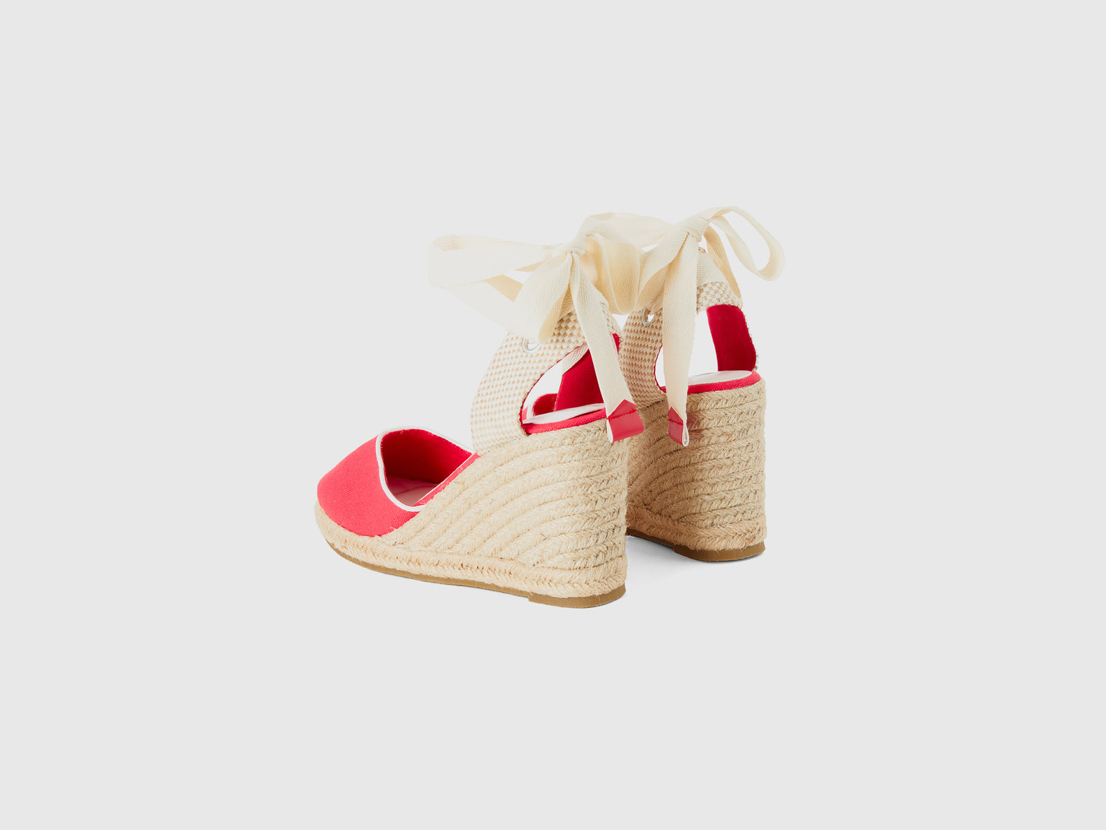 Zeppe in corda da donna fucsia 2 | Benetton Outlet