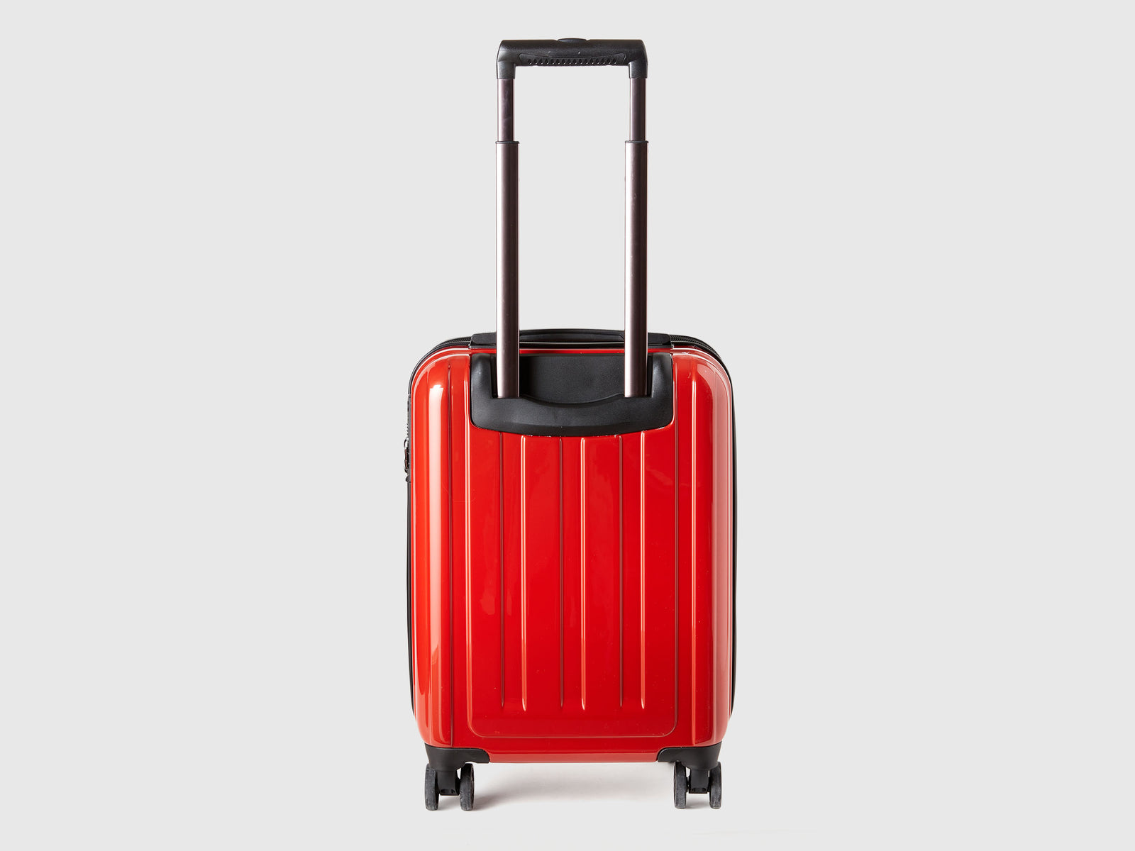Trolley piccolo rigido da uomo rosso 2 | Benetton Outlet