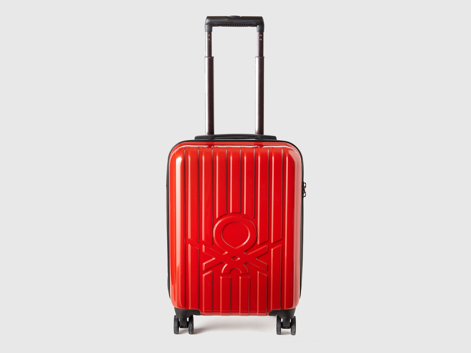 Trolley piccolo rigido da uomo rosso | Benetton Outlet
