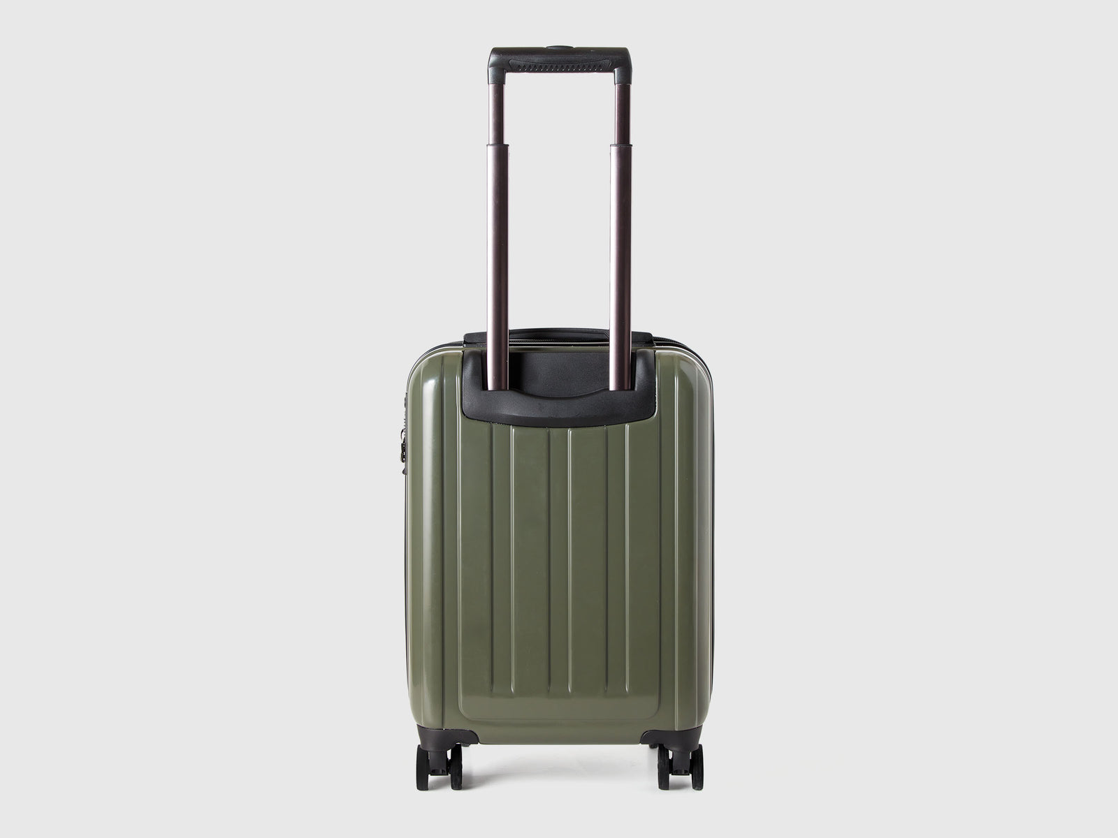 Trolley piccolo rigido da uomo verde militare 2 | Benetton Outlet