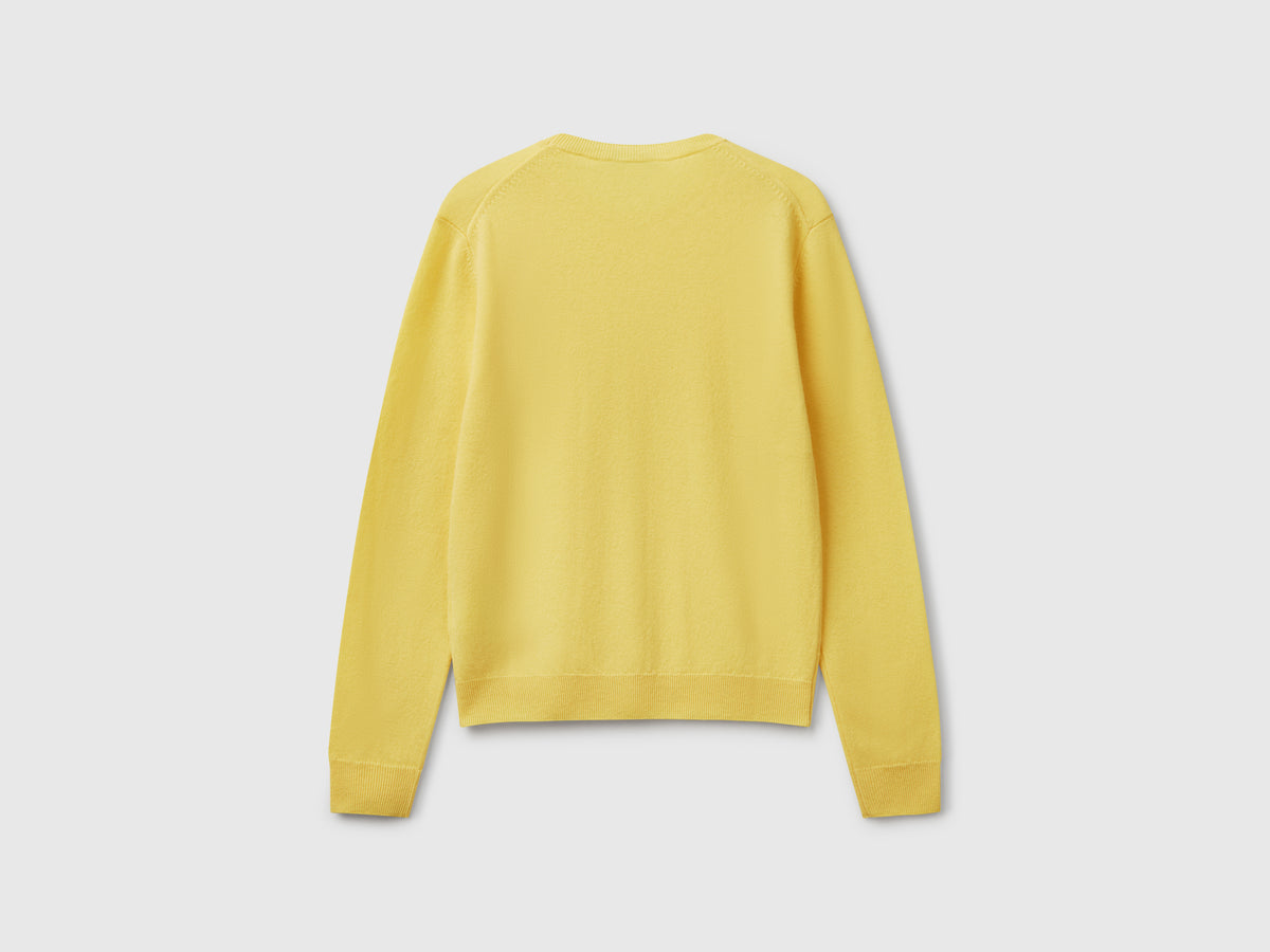 Merino wool crew neck sweater