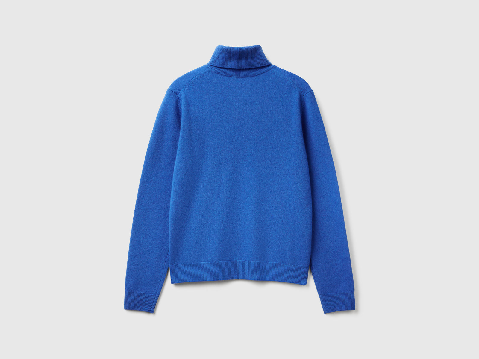 Maglione dolcevita in pura lana Merino da donna bluette 2 | Benetton Outlet