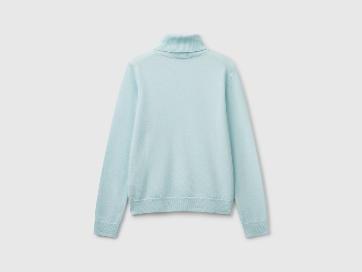Maglione dolcevita in pura lana Merino