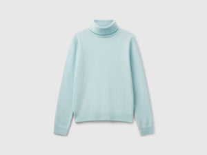 Maglione dolcevita in pura lana Merino