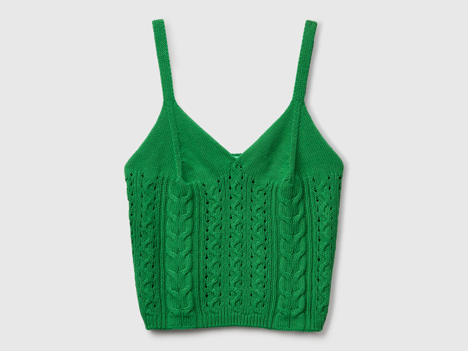 Top crochet da donna verde | Benetton Outlet