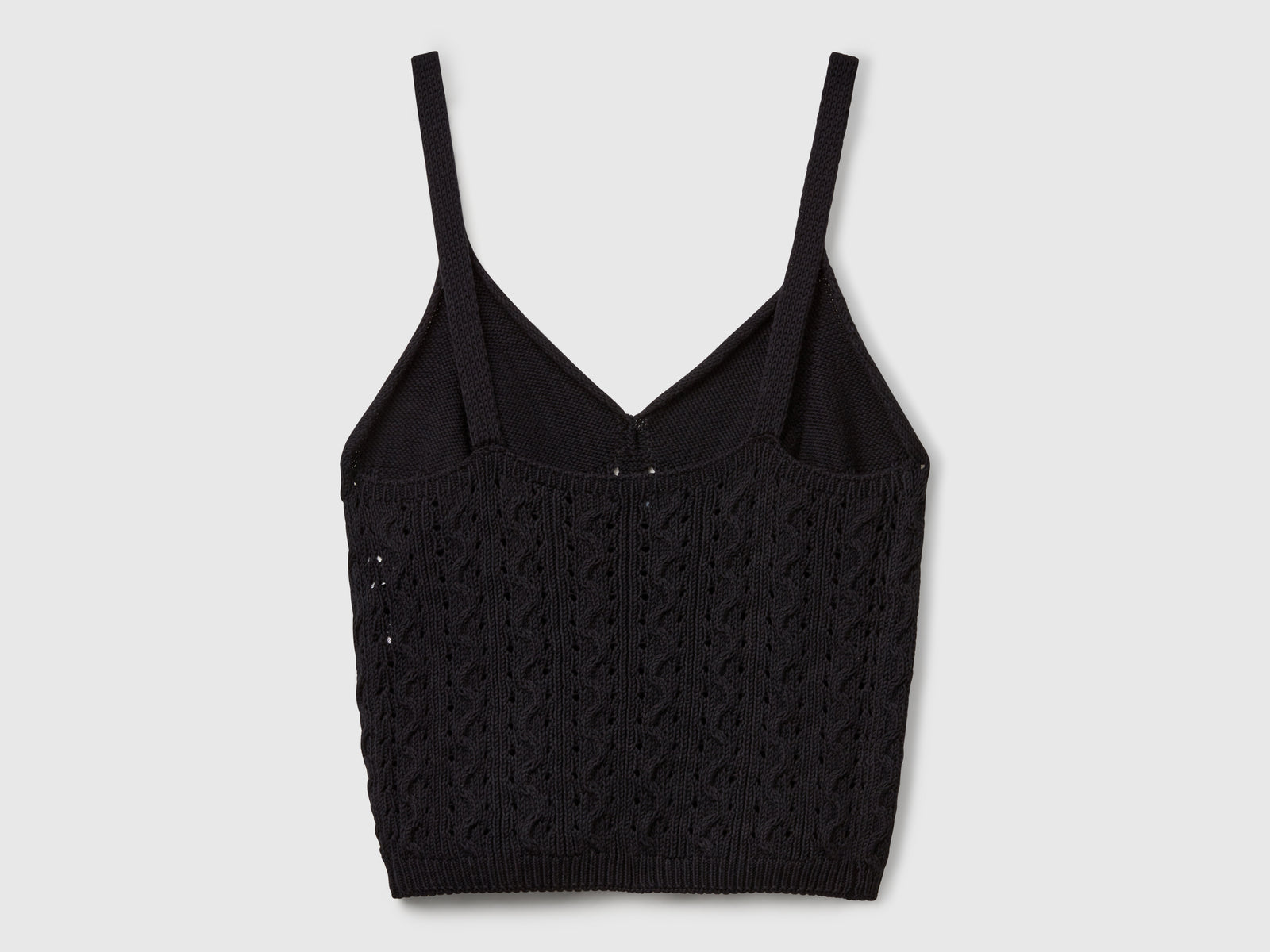 Top crochet da donna nero 2 | Benetton Outlet