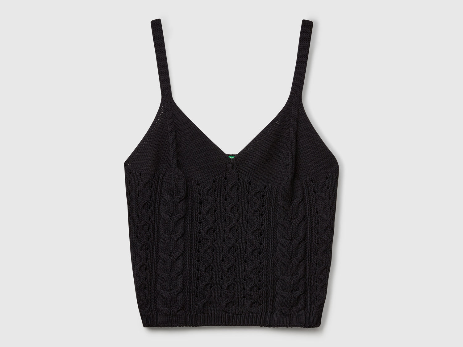 Top crochet da donna nero | Benetton Outlet