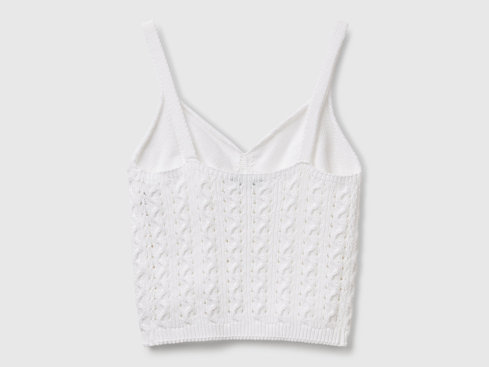 Top crochet da donna bianco 2 | Benetton Outlet