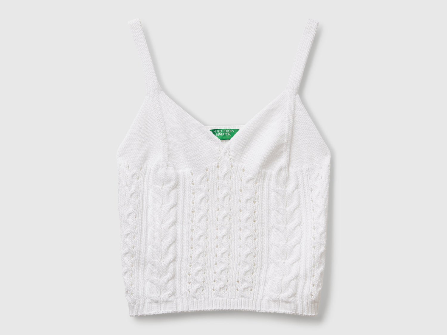 Top crochet da donna bianco | Benetton Outlet