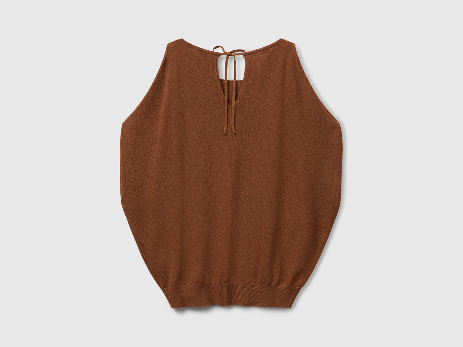Reversible linen blend sweater da donna marrone 2 | Benetton Outlet