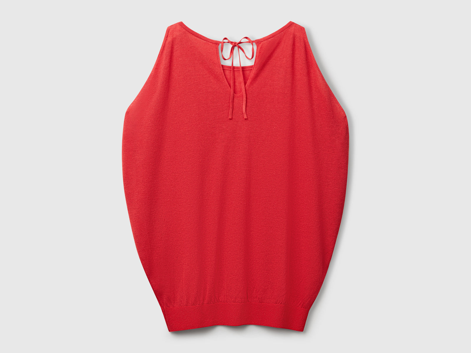 Reversible linen blend sweater da donna rosso mattone 2 | Benetton Outlet