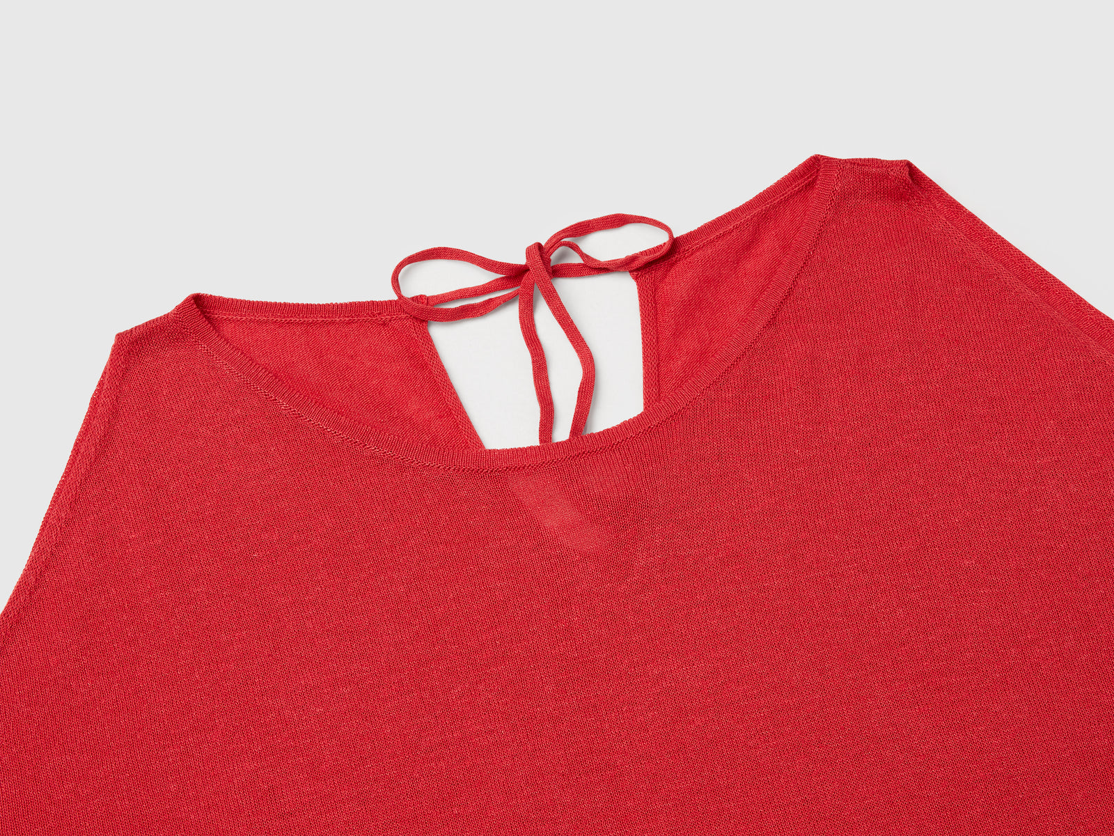 Reversible linen blend sweater da donna rosso mattone 3 | Benetton Outlet