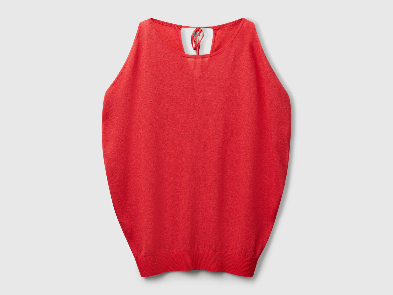 Reversible linen blend sweater da donna rosso mattone | Benetton Outlet