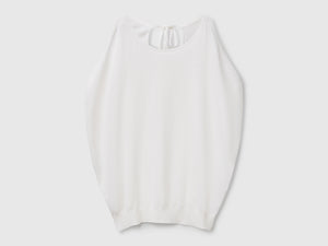 Reversible linen blend sweater