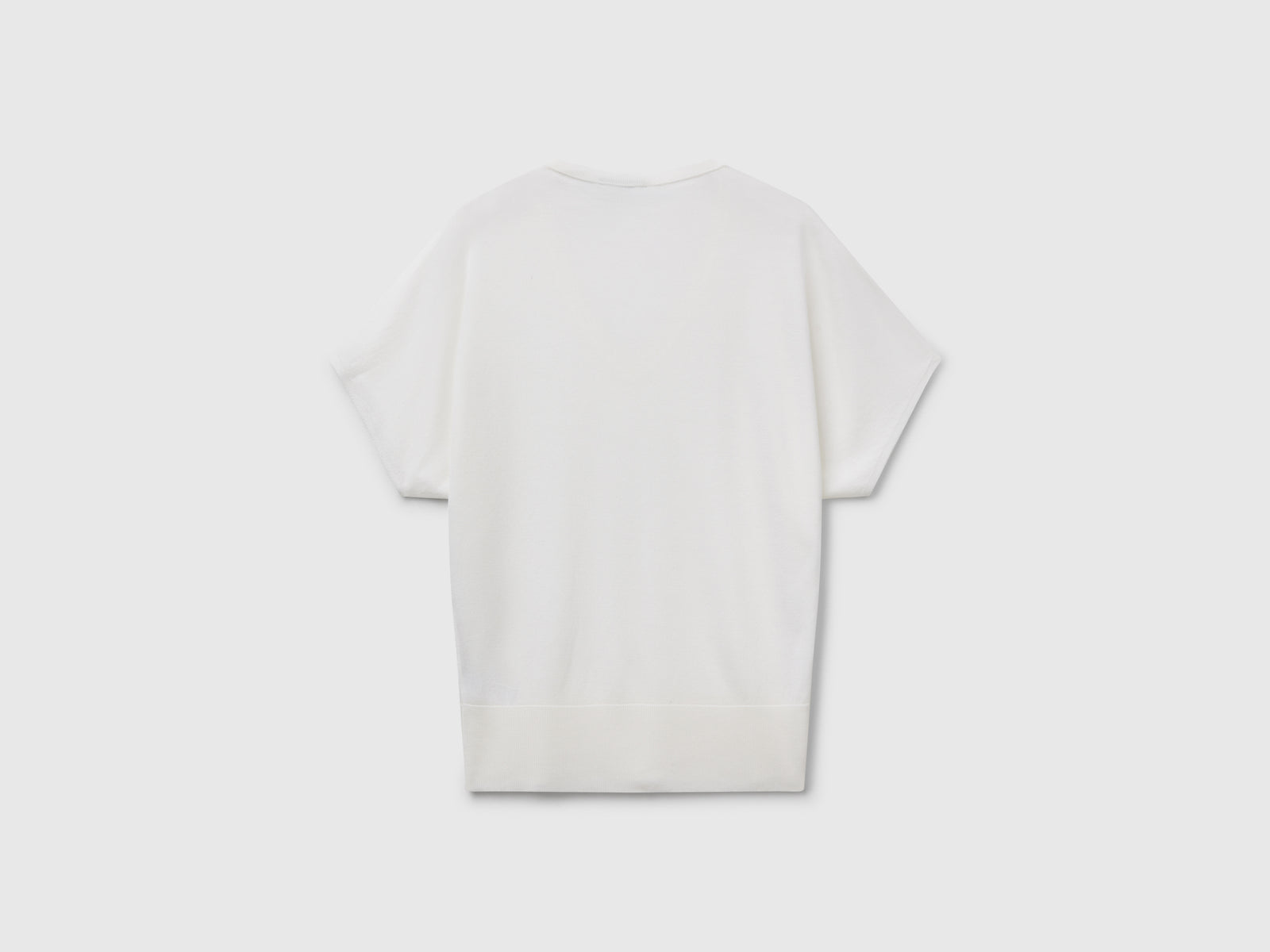 Maglia a manica corta da donna bianco 2 | Benetton Outlet