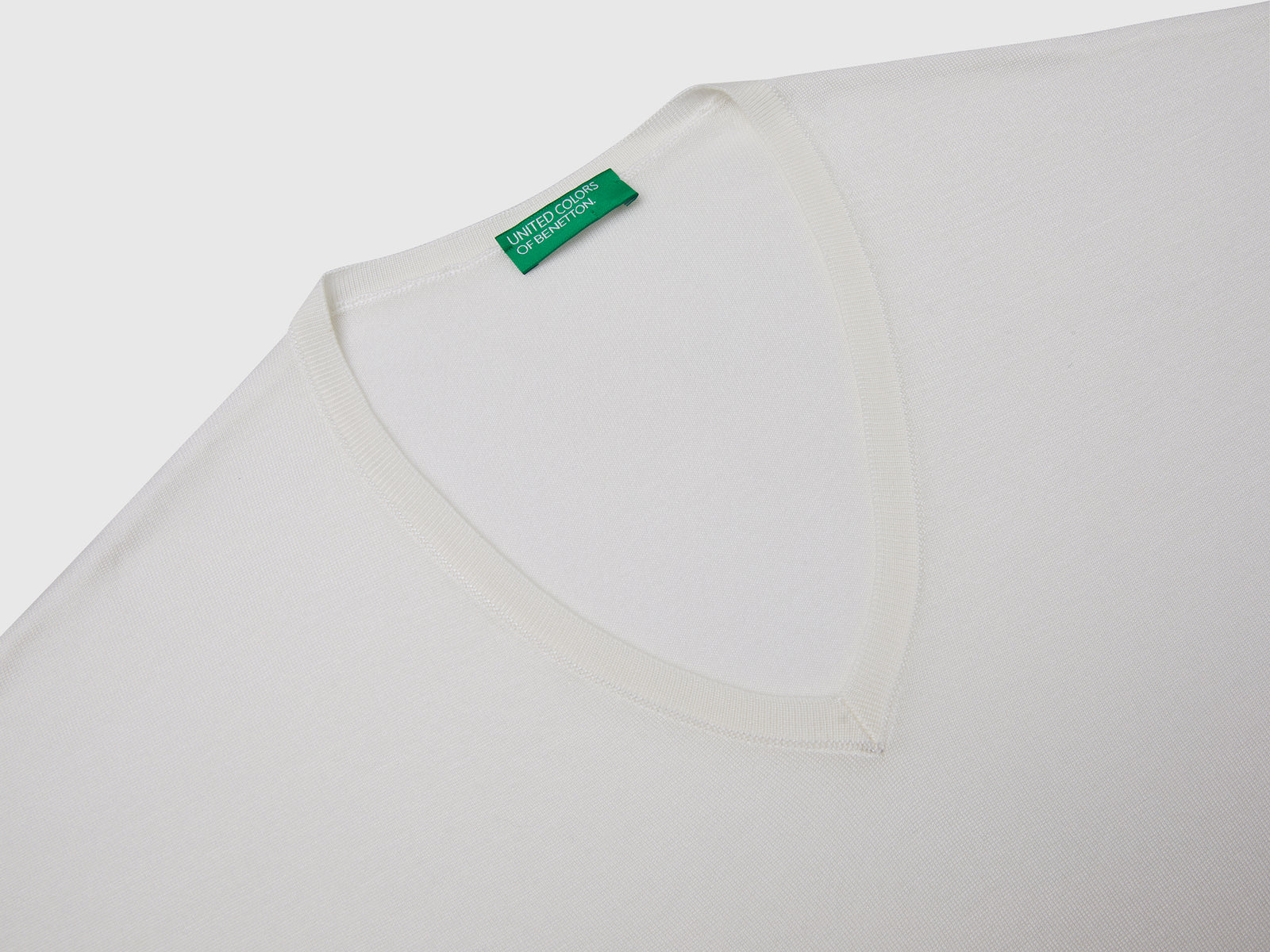 Maglia a manica corta da donna bianco 3 | Benetton Outlet