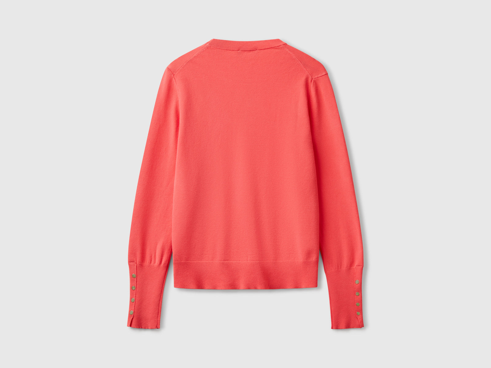Suéter ajustado en mezcla de viscosa da donna fucsia 2 | Benetton Outlet