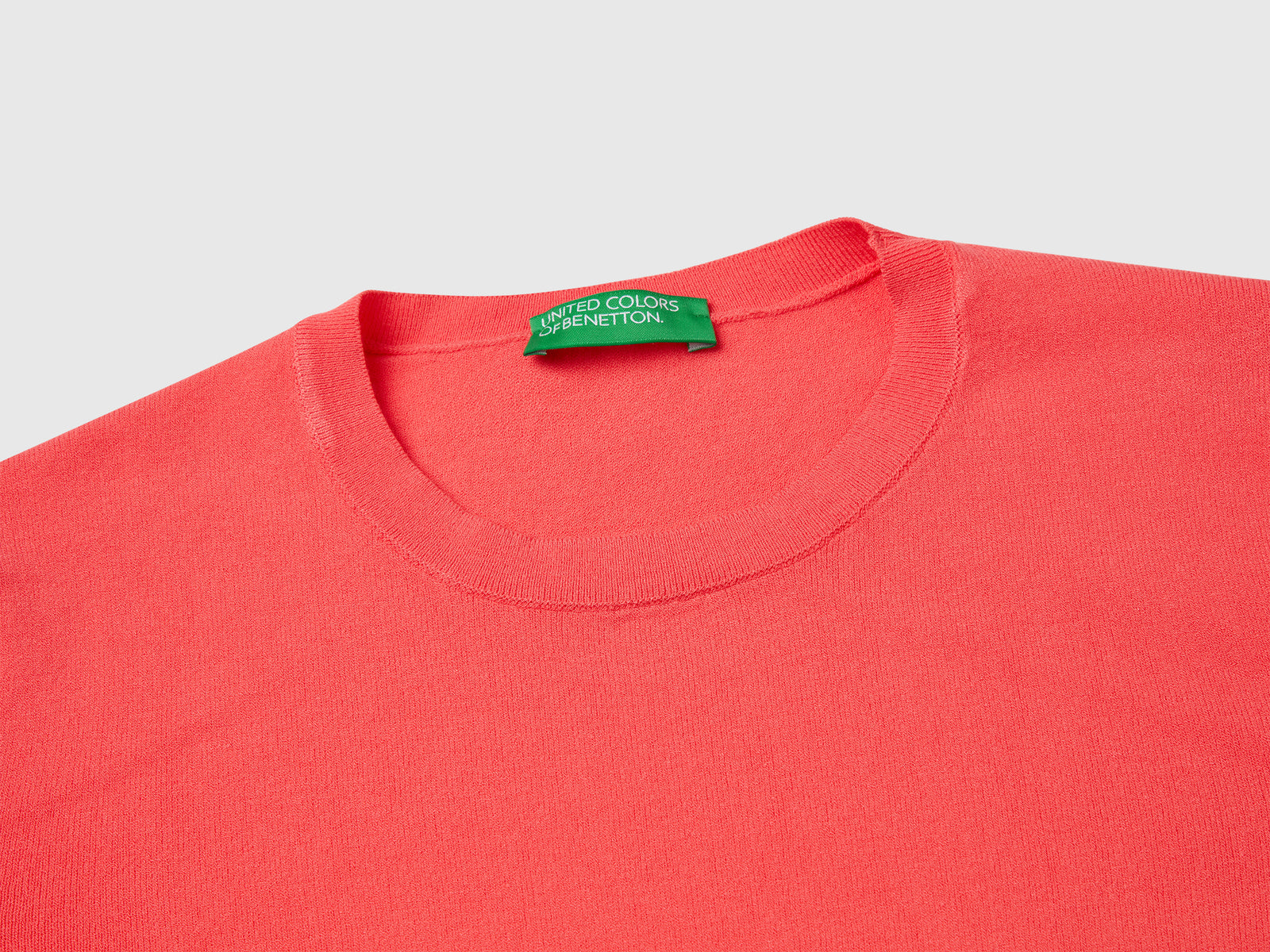 Suéter ajustado en mezcla de viscosa da donna fucsia 3 | Benetton Outlet