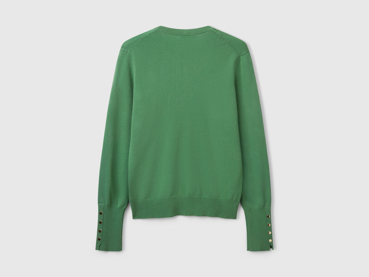 Slim-fit sweater in viscose blend