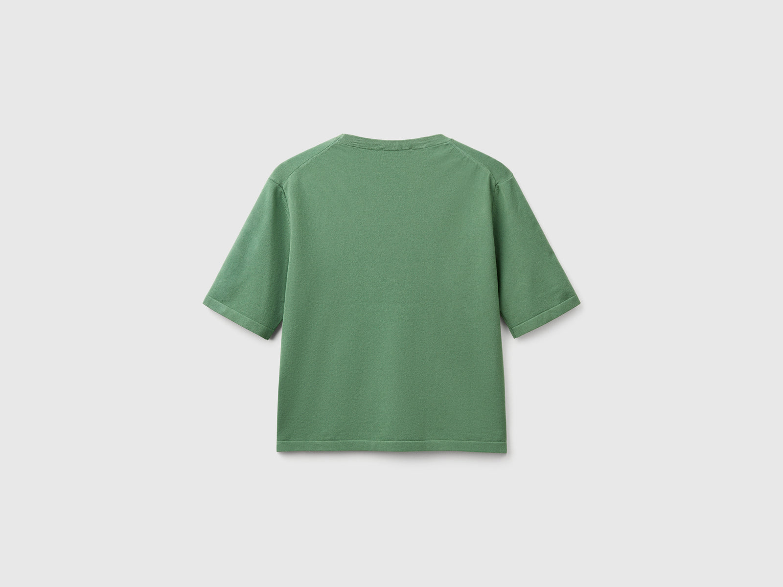 Maglioncino a manica corta da donna verde 2 | Benetton Outlet