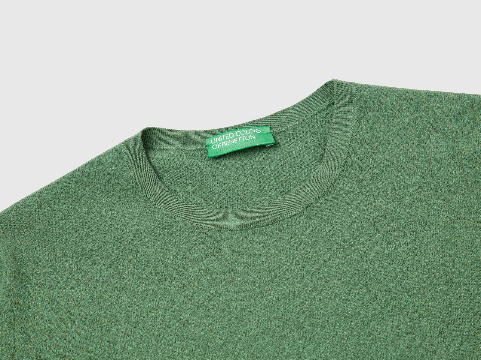 Maglioncino a manica corta da donna verde 3 | Benetton Outlet