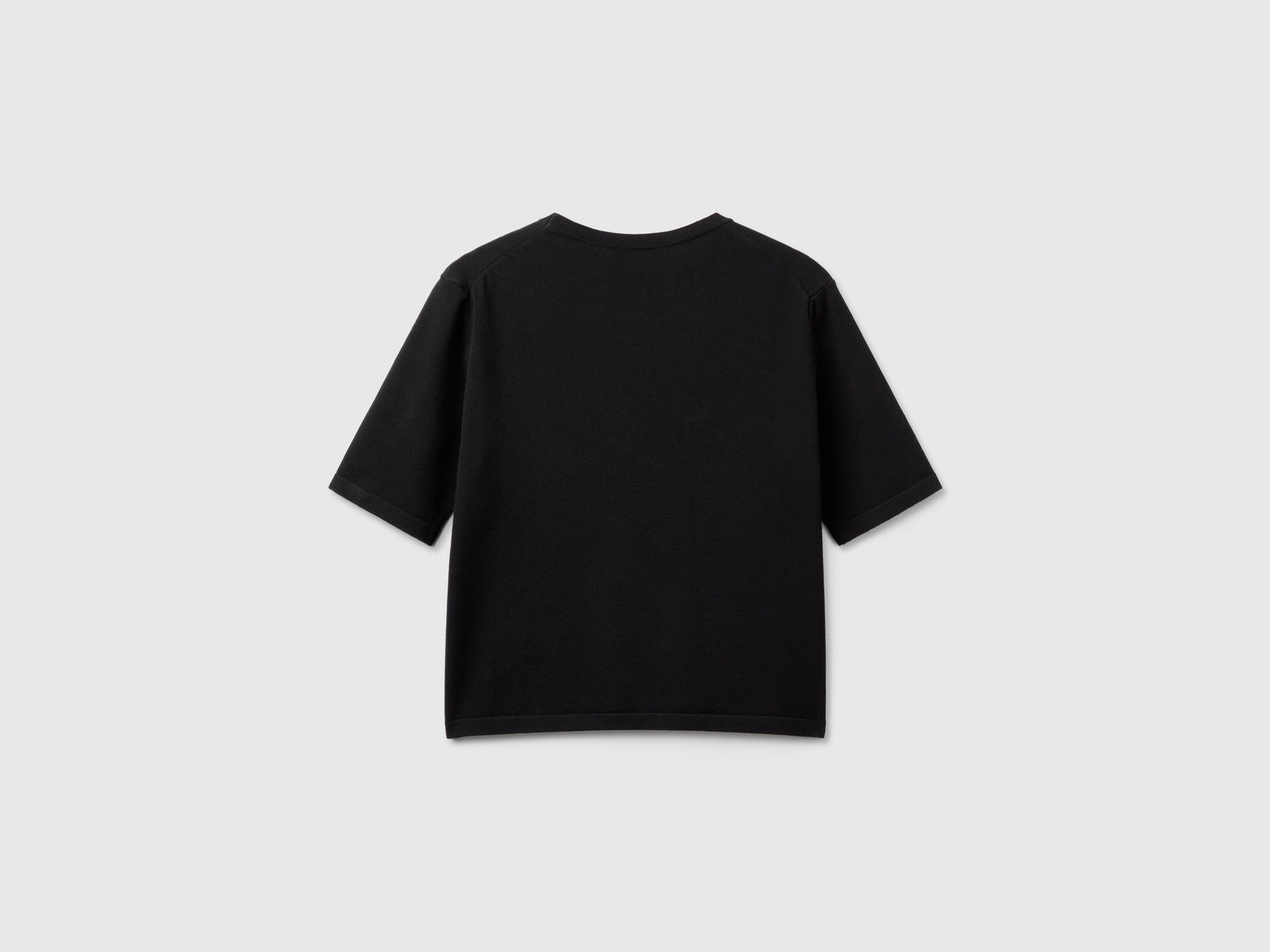 Maglioncino a manica corta da donna nero 2 | Benetton Outlet