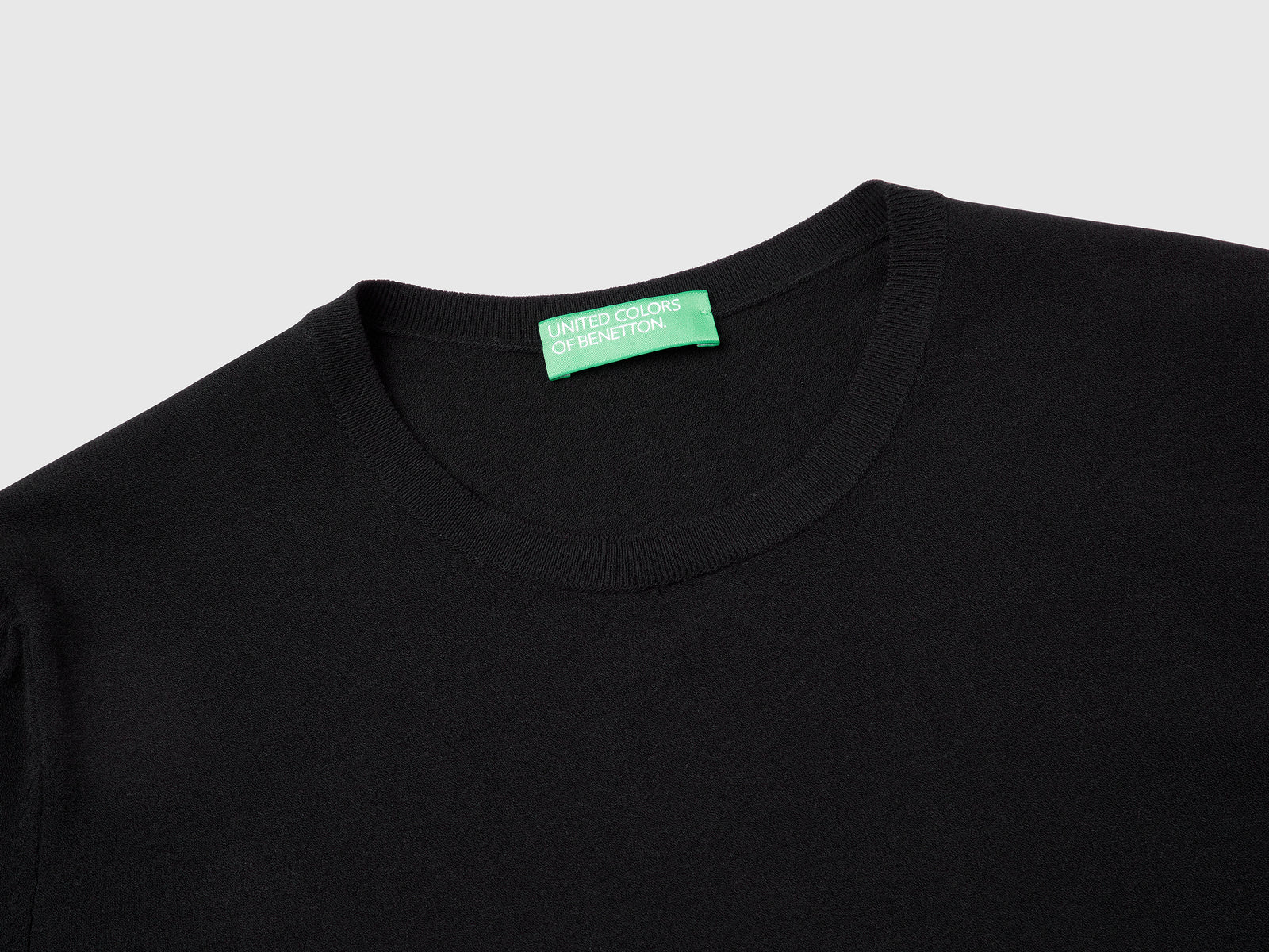 Maglioncino a manica corta da donna nero 3 | Benetton Outlet