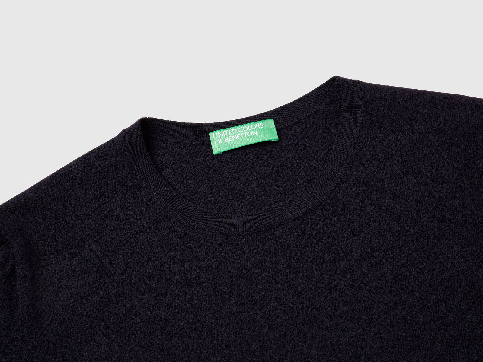 Maglioncino a manica corta da donna blu scuro 3 | Benetton Outlet