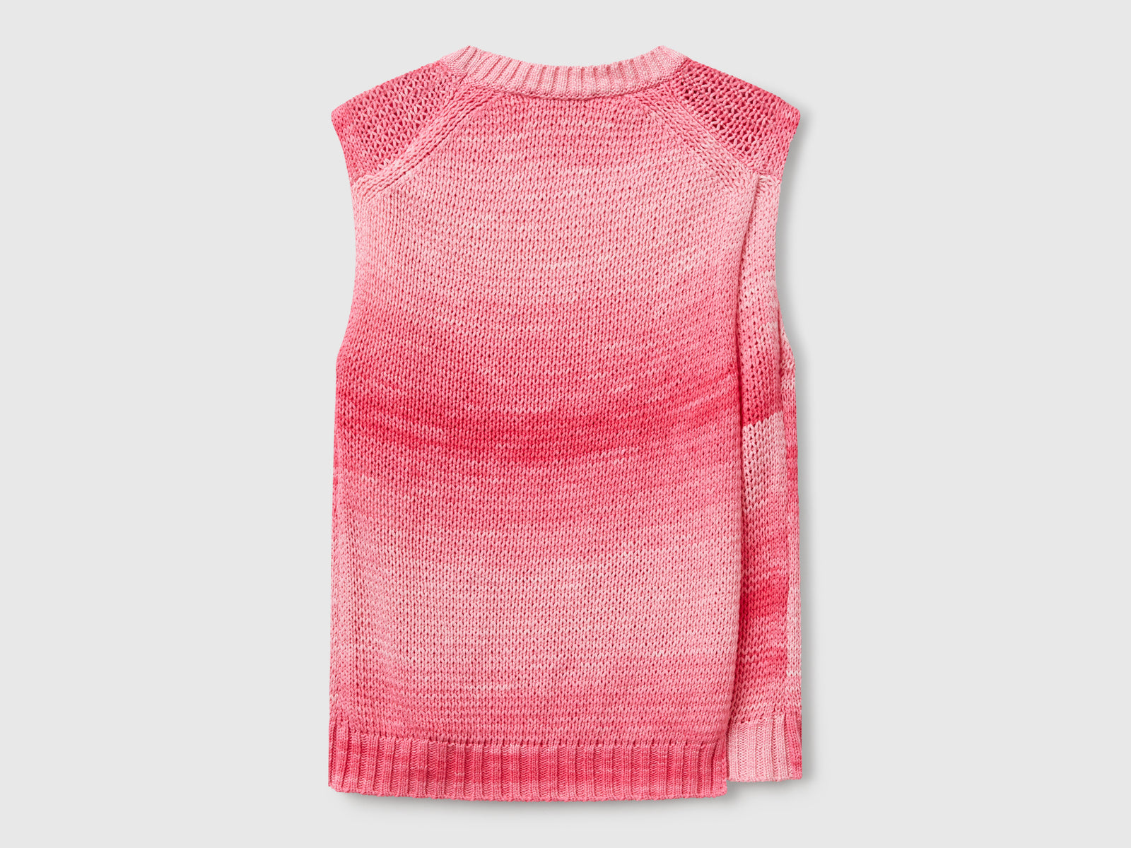 Gilet effetto sfumato da donna rosa 2 | Benetton Outlet