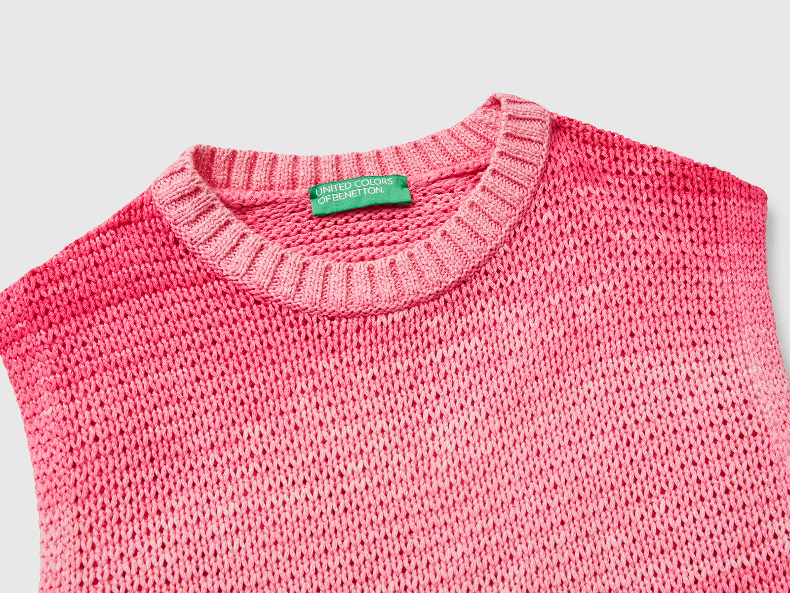 Gilet effetto sfumato da donna rosa 3 | Benetton Outlet