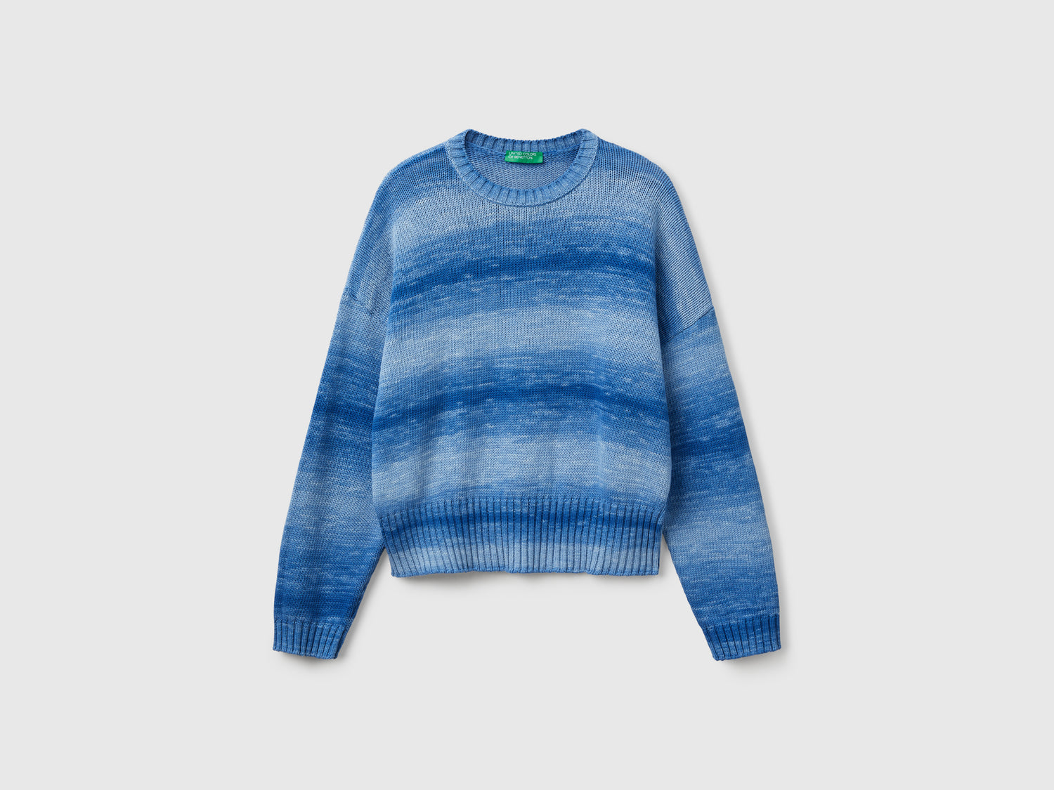 Maglioncino effetto sfumato da donna blu | Benetton Outlet