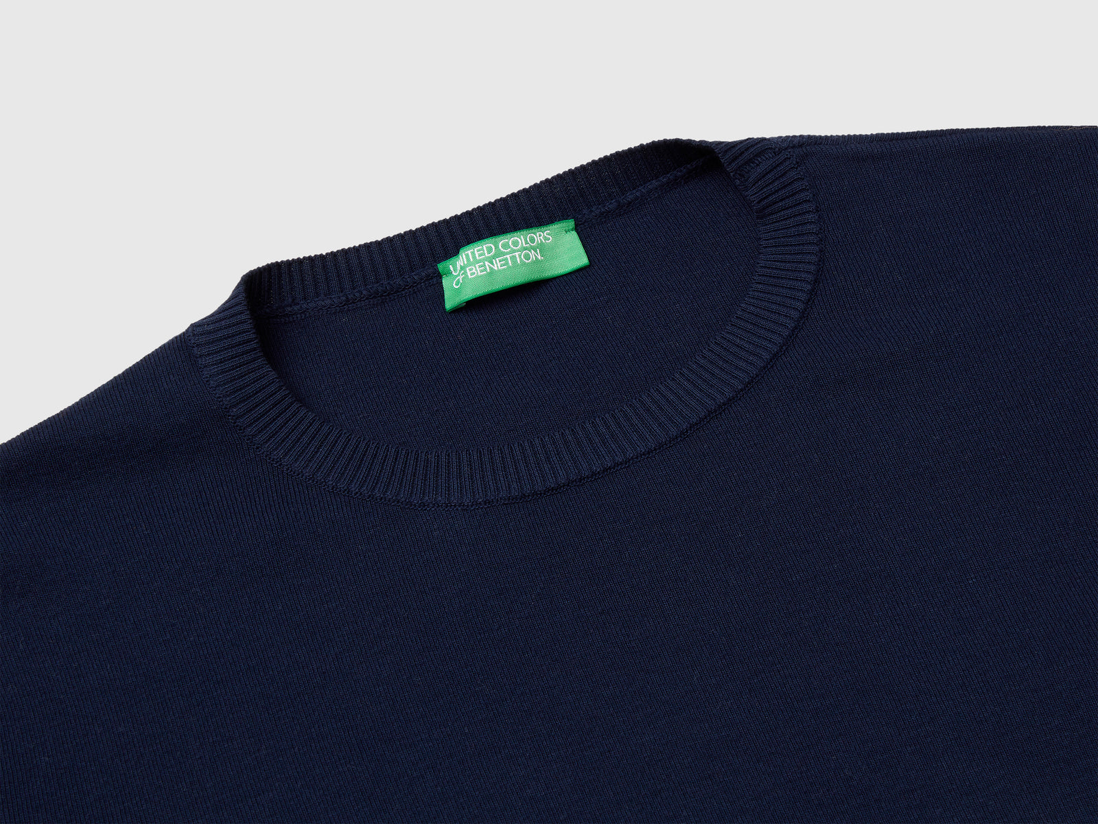 100% cotton short-sleeved shirt da donna blu scuro 3 | Benetton Outlet
