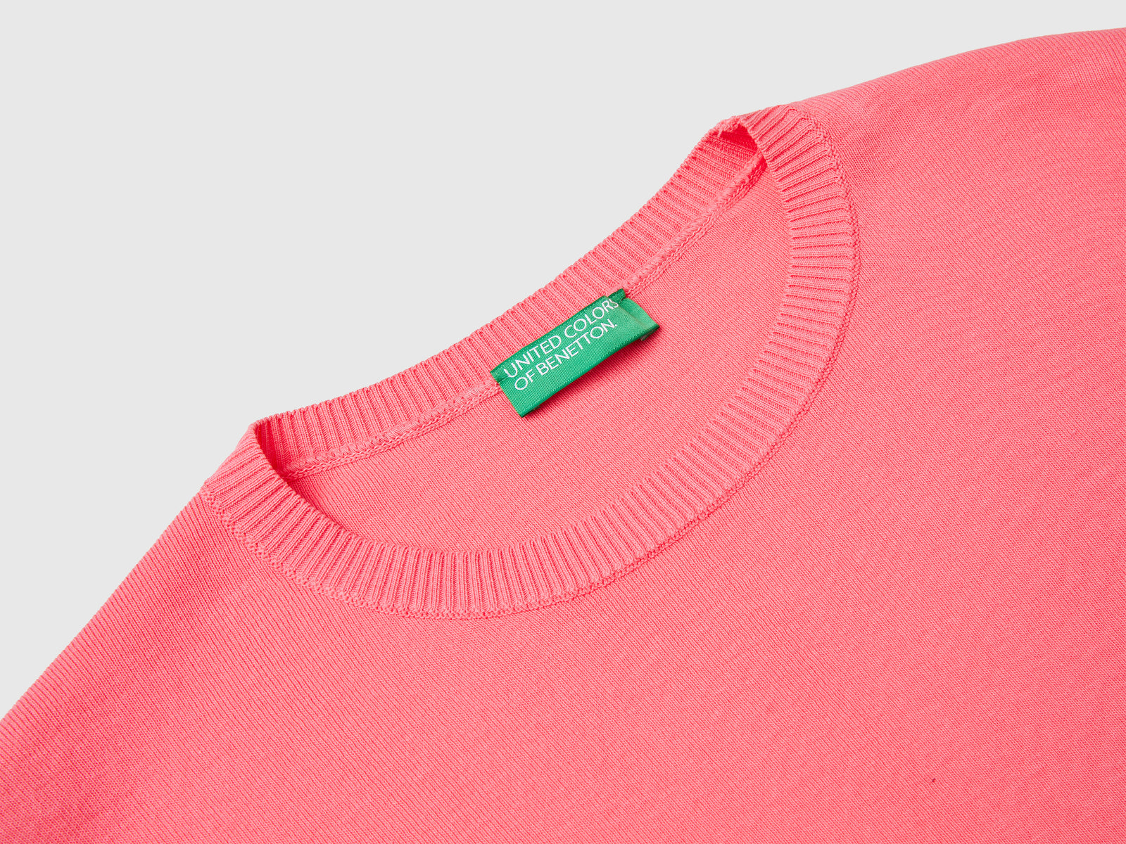 100% cotton short-sleeved shirt da donna fucsia 3 | Benetton Outlet