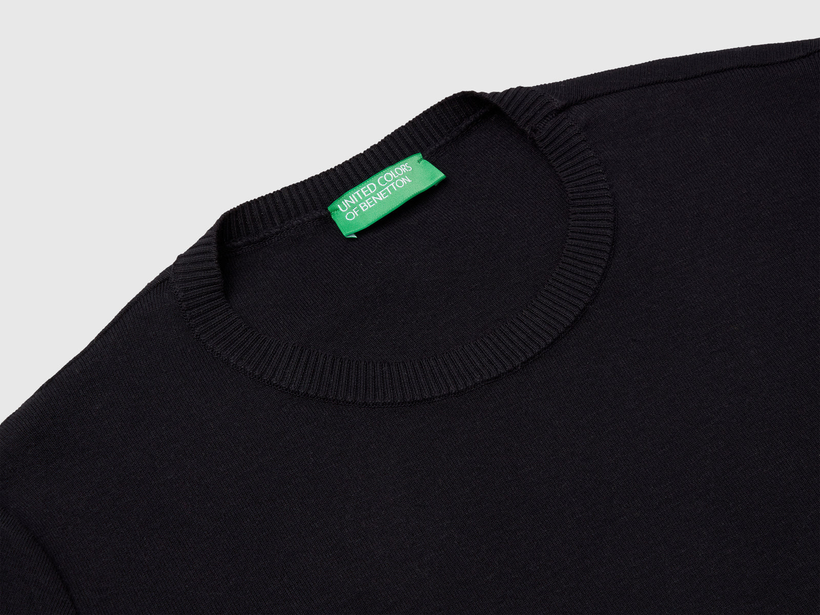 Camisa de manga corta 100% algodón da donna nero 3 | Benetton Outlet