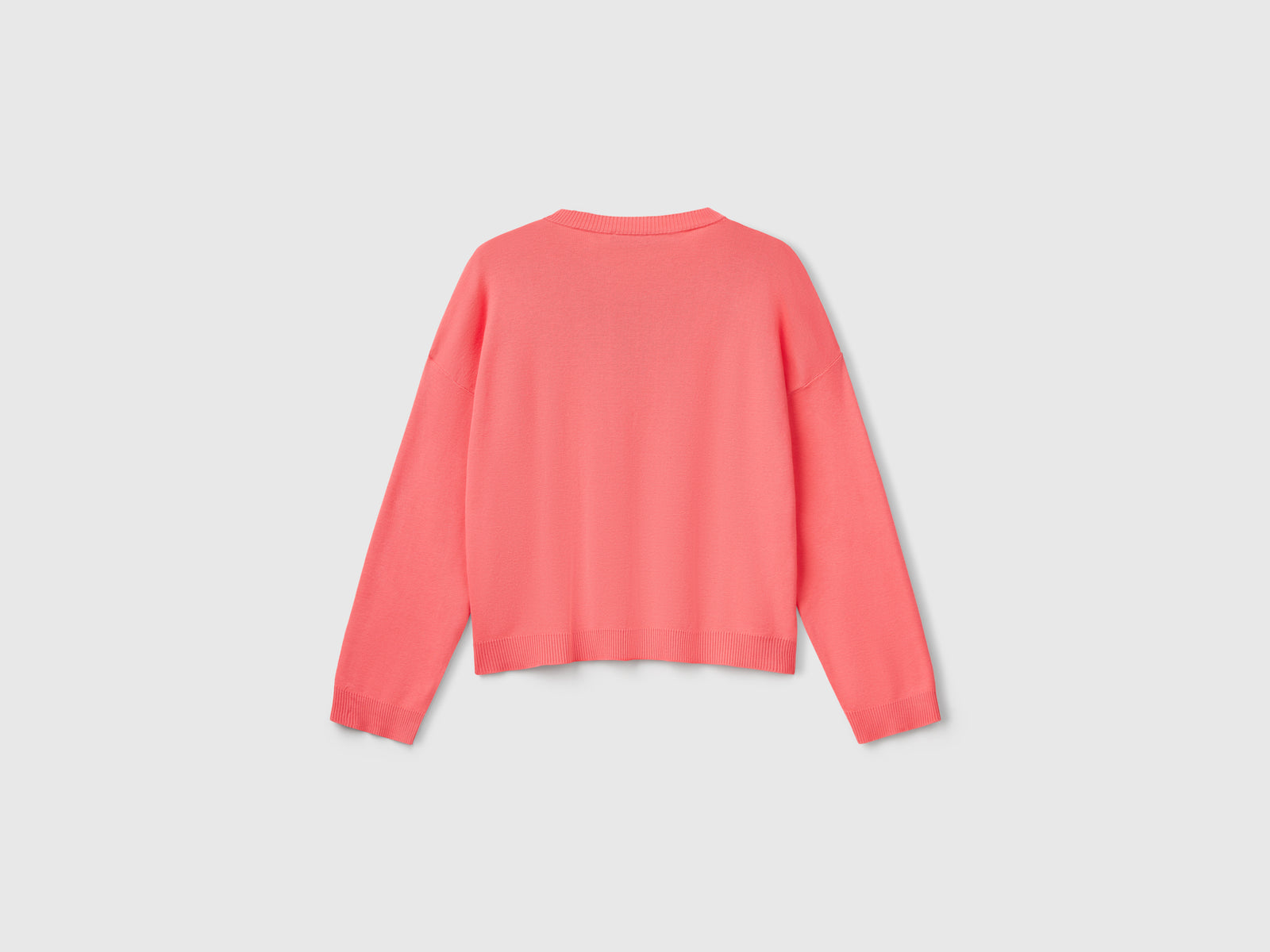 Maglia 100% cotone da donna fucsia 2 | Benetton Outlet