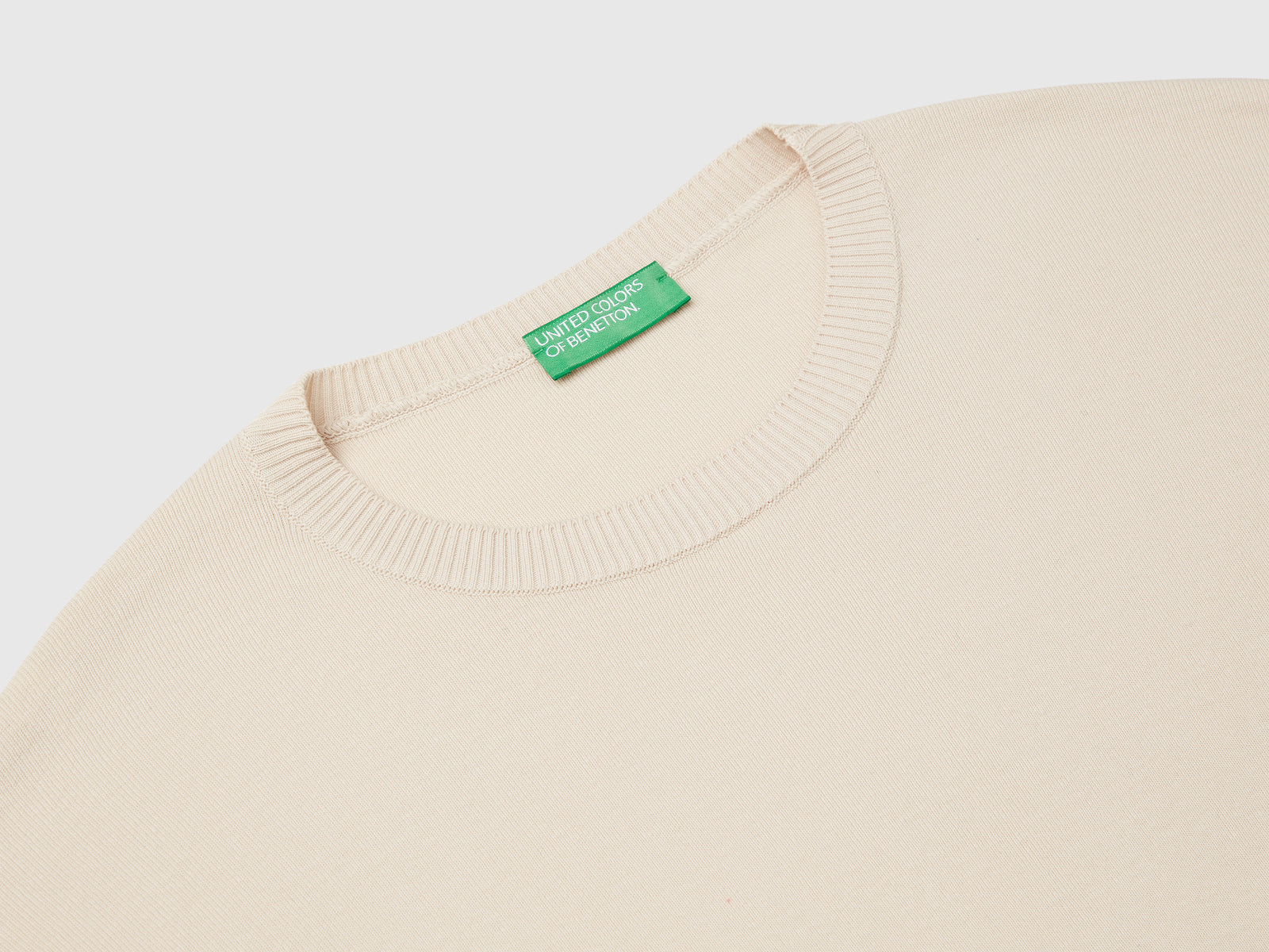 100% cotton shirt da donna beige 3 | Benetton Outlet