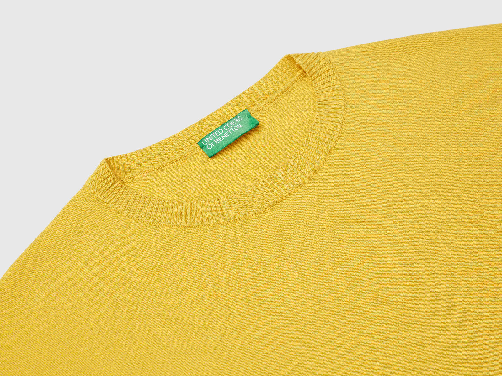 100% cotton shirt da donna senape 3 | Benetton Outlet