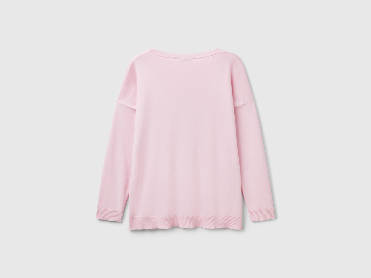 Oversized cotton sweater