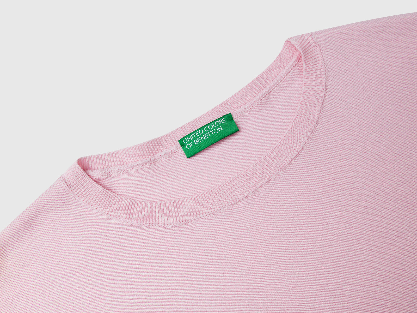 Oversized cotton sweater da donna rosa 3 | Benetton Outlet