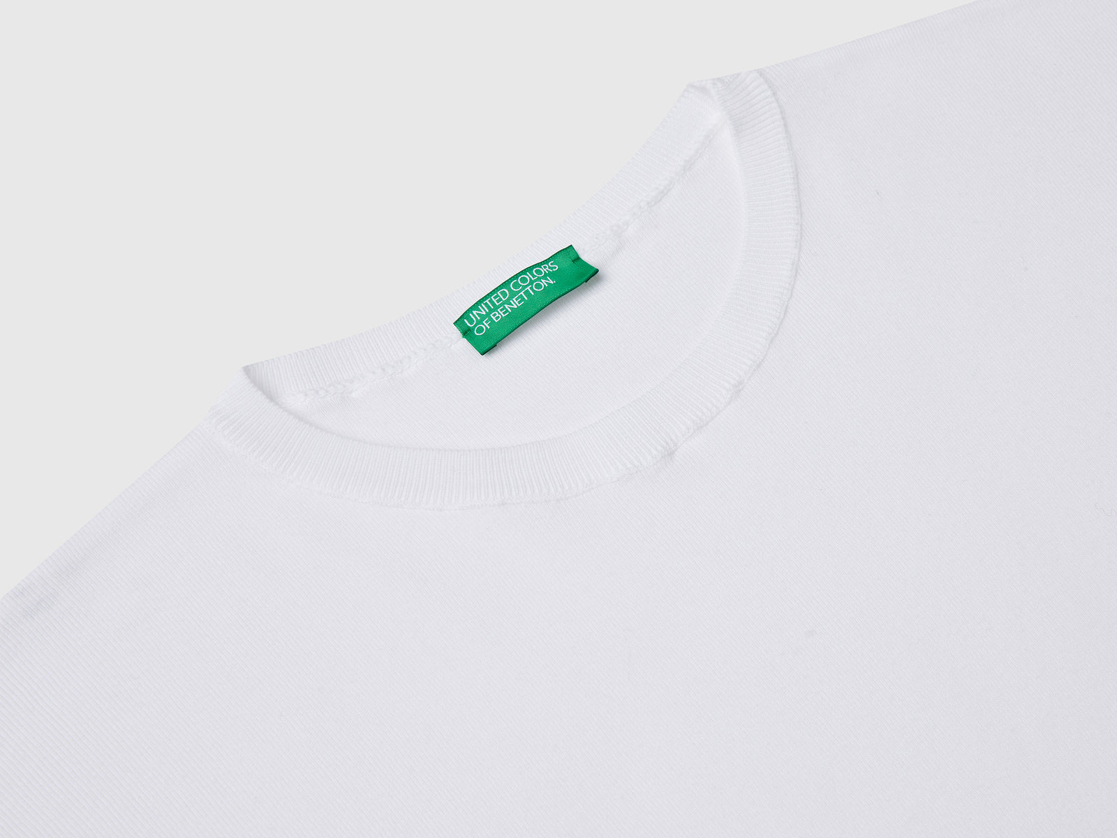 Maglia in cotone over fit da donna bianco 3 | Benetton Outlet