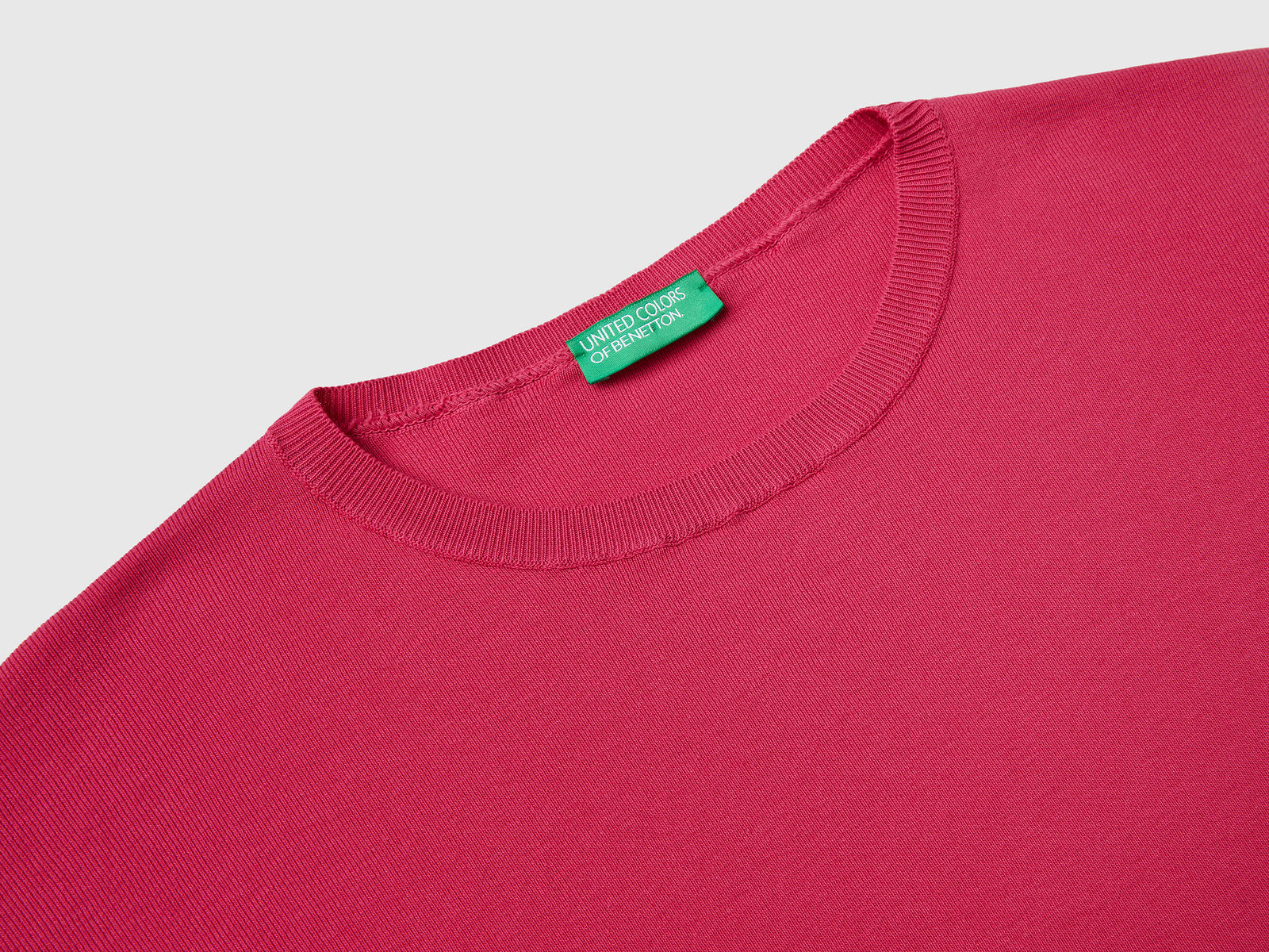 Maglia in cotone over fit da donna fragola 3 | Benetton Outlet