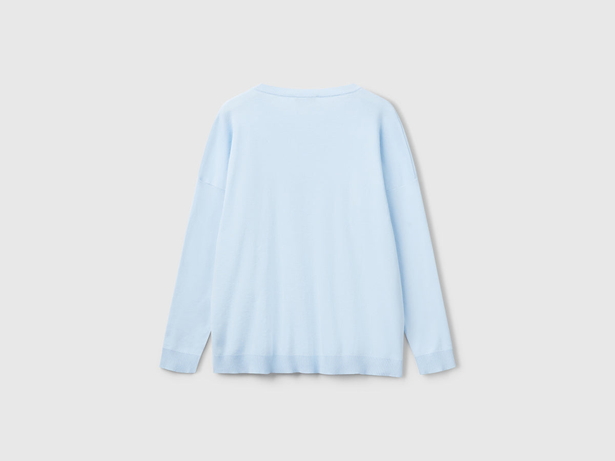 Oversized cotton sweater