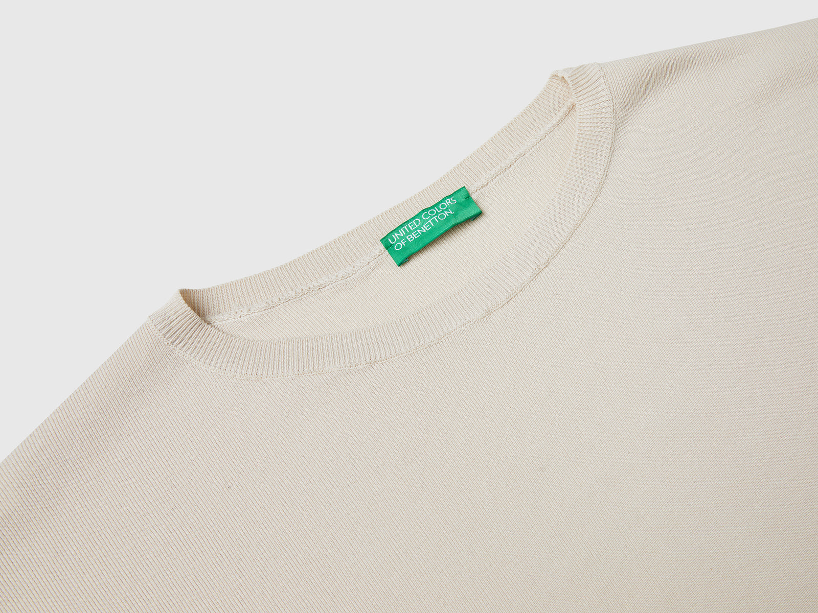 Oversized cotton sweater da donna beige 3 | Benetton Outlet