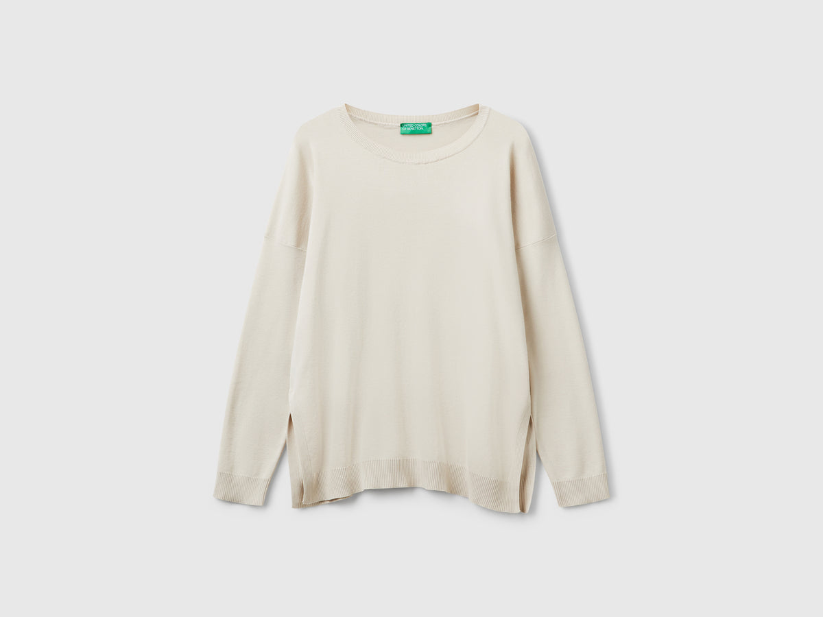 Oversized cotton sweater