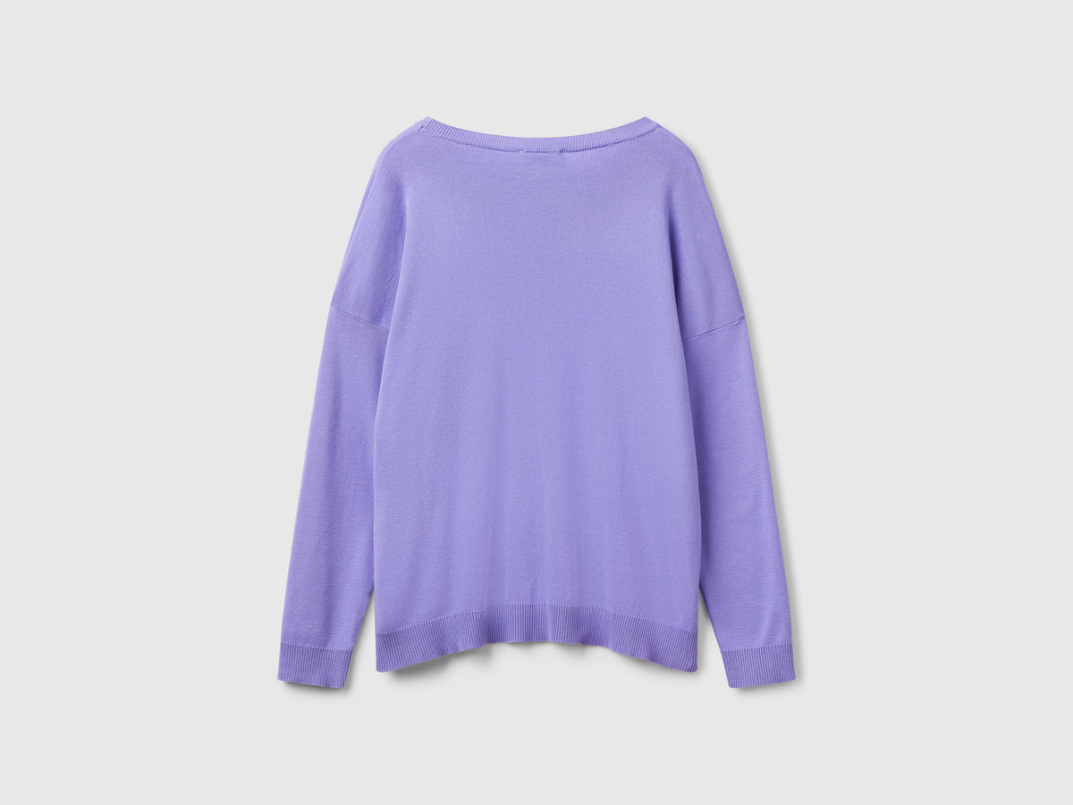 Oversized cotton sweater
