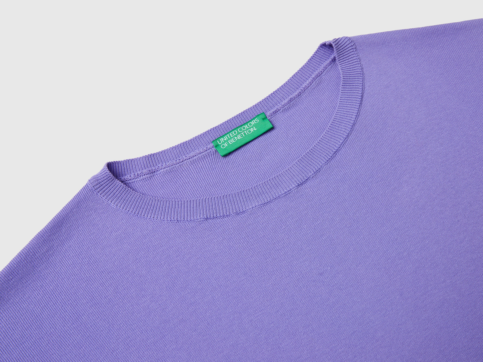 Oversized cotton sweater da donna pervinca 3 | Benetton Outlet