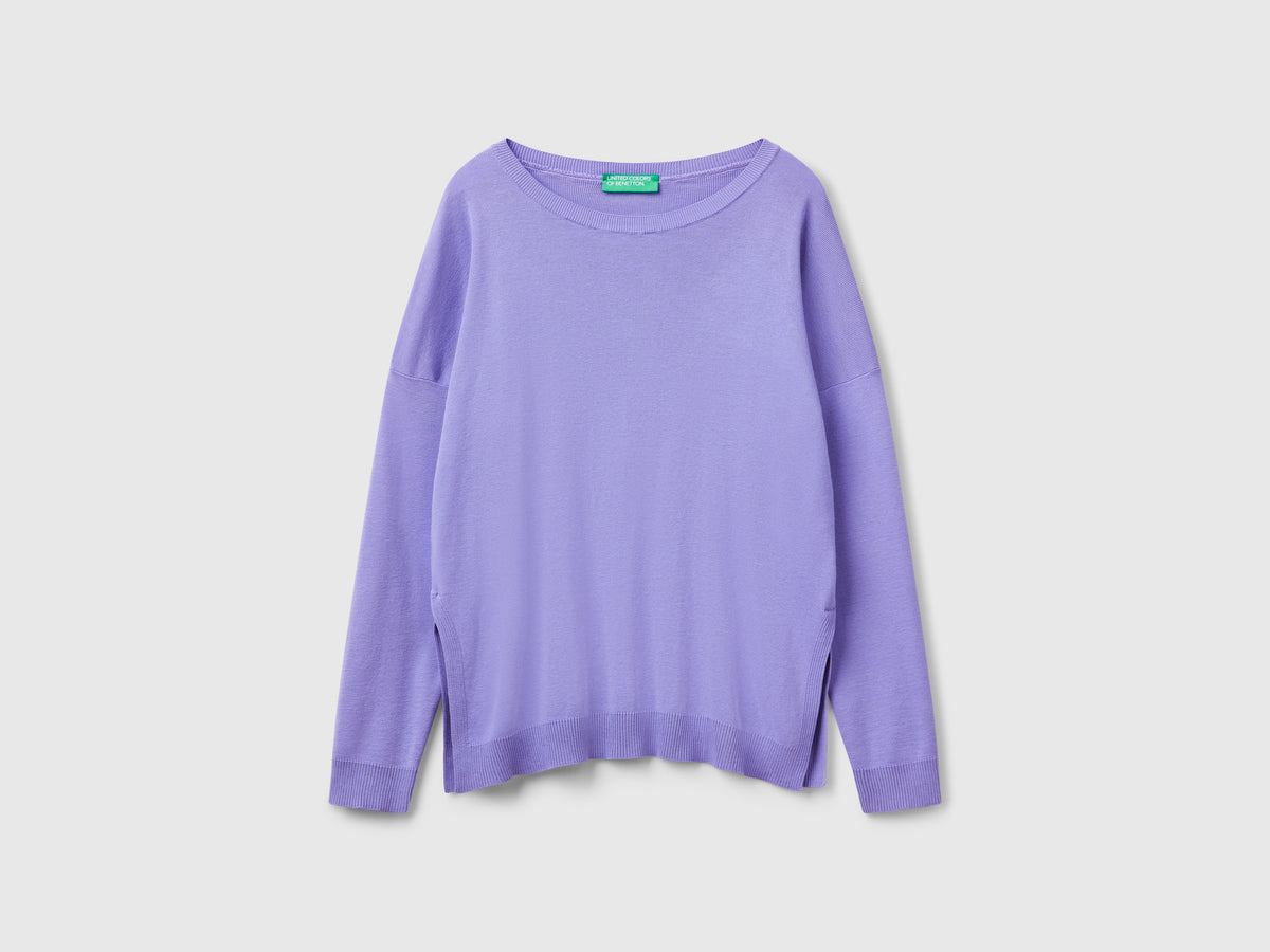 Oversized cotton sweater