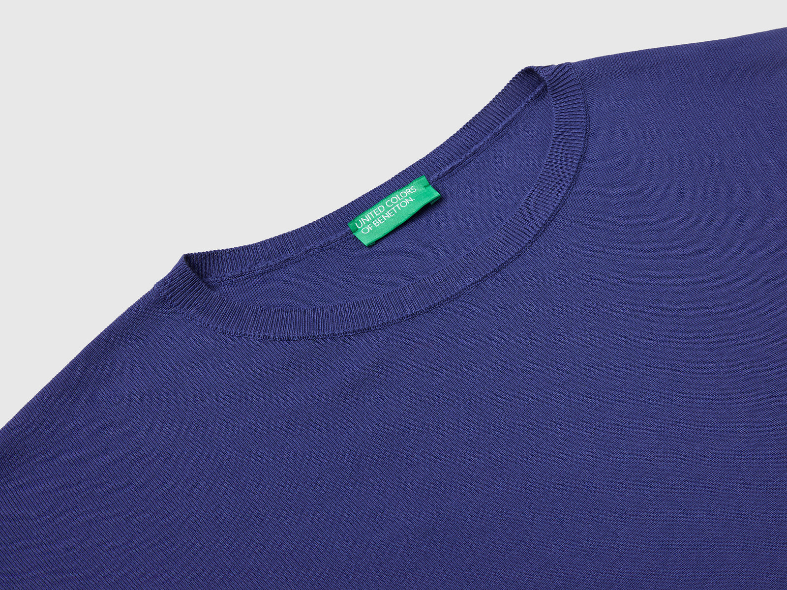 Oversized cotton sweater da donna blu 3 | Benetton Outlet